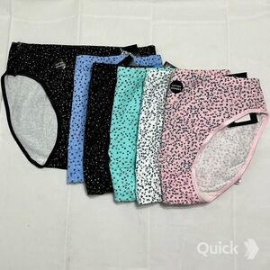 NWT Floral Print Cotton Briefs - 6 pcs Set